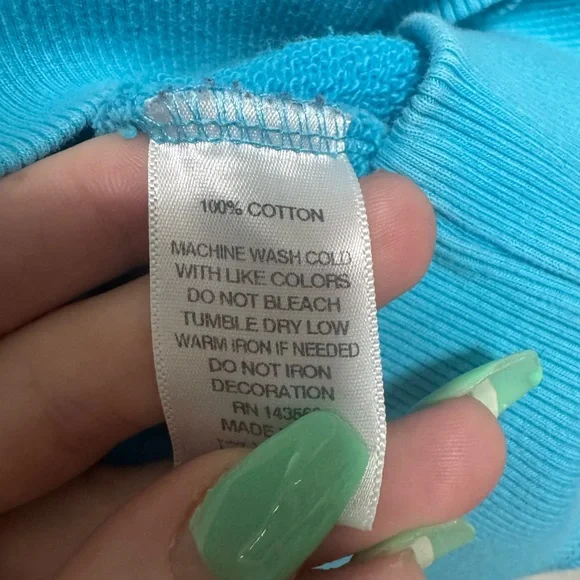 Peloton Downtown Oversized sweatshirt hoodie turquoise - Picture 10 of 11